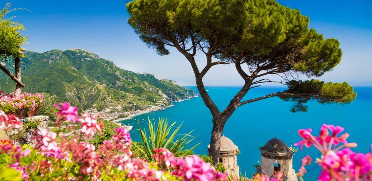View on Amalfi Coast Sea